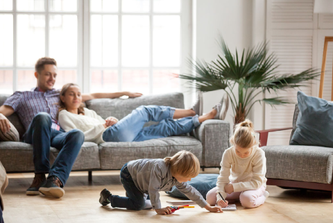 Family relaxing